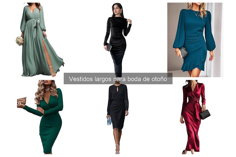 Dónde comprar vestidos largos para bodas de otoño online