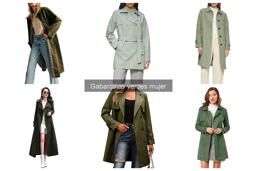 El Impacto del Color Verde en la Moda: Gabardinas para Mujer