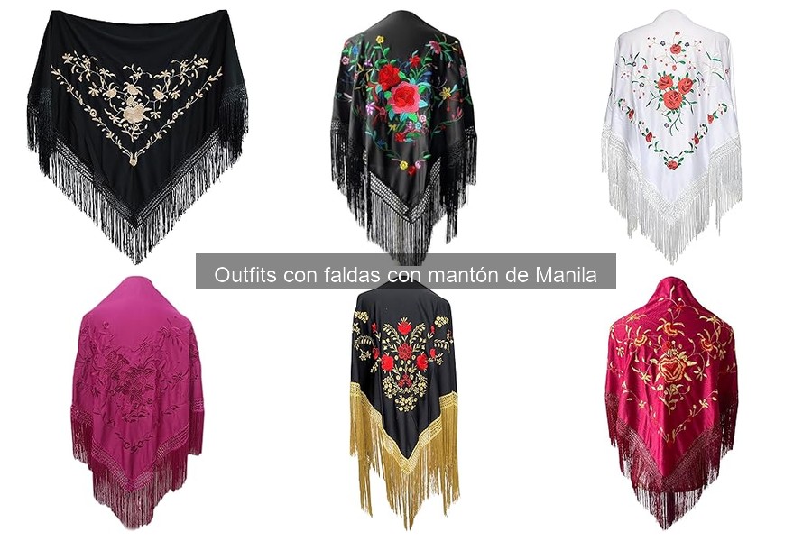 Errores al combinar faldas con mantón de Manila y soluciones