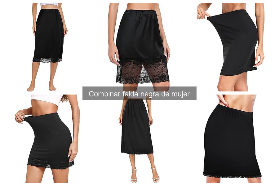 Errores comunes al combinar faldas negras de mujer