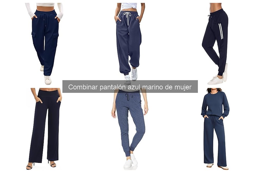 Errores comunes al combinar pantalón azul marino de mujer