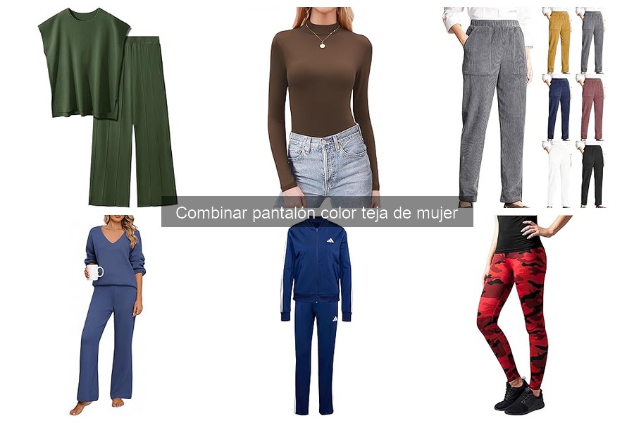 Errores comunes al combinar pantalón color teja de mujer