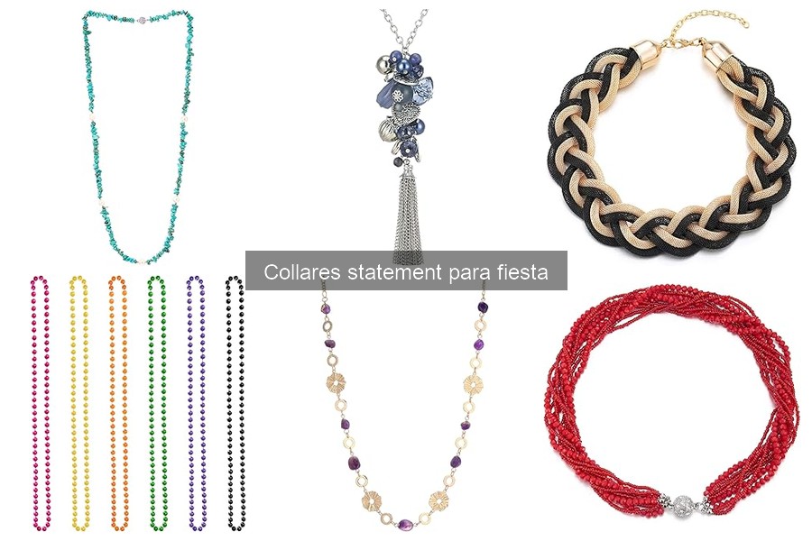 Errores comunes al usar collares statement para fiesta