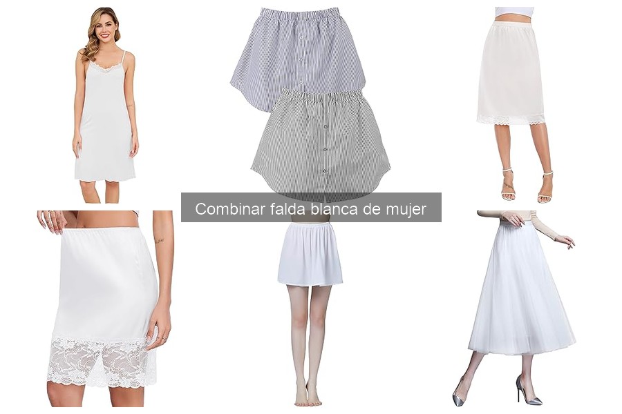 Errores comunes al usar faldas blancas de mujer