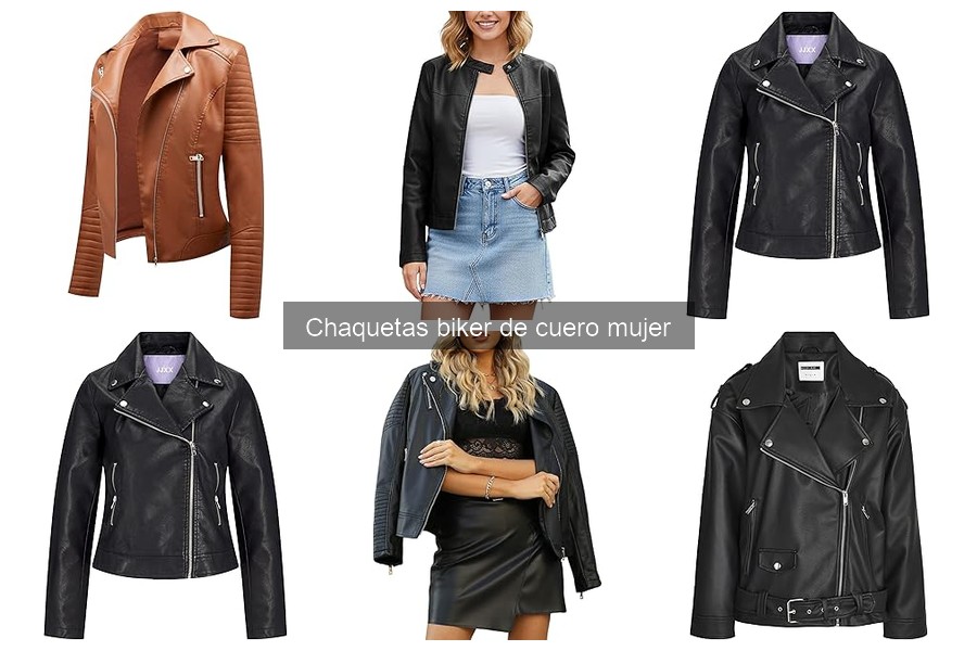 Estilos de chaquetas biker de cuero para mujer