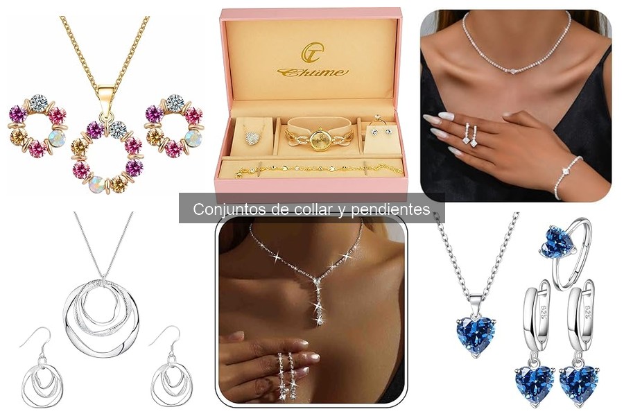 Estilos de conjuntos de collar y pendientes para cada edad