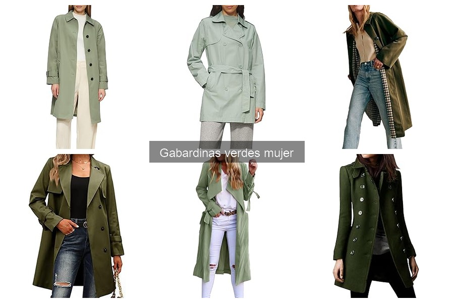 Estilos de gabardinas verdes para mujeres que marcan tendencia 2023