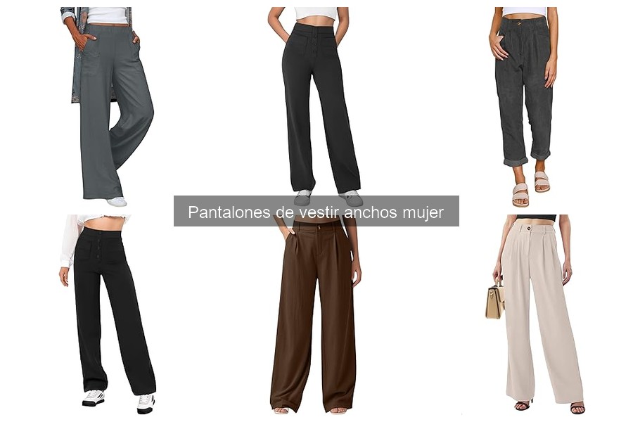 Estilos de pantalones de vestir anchos para el trabajo