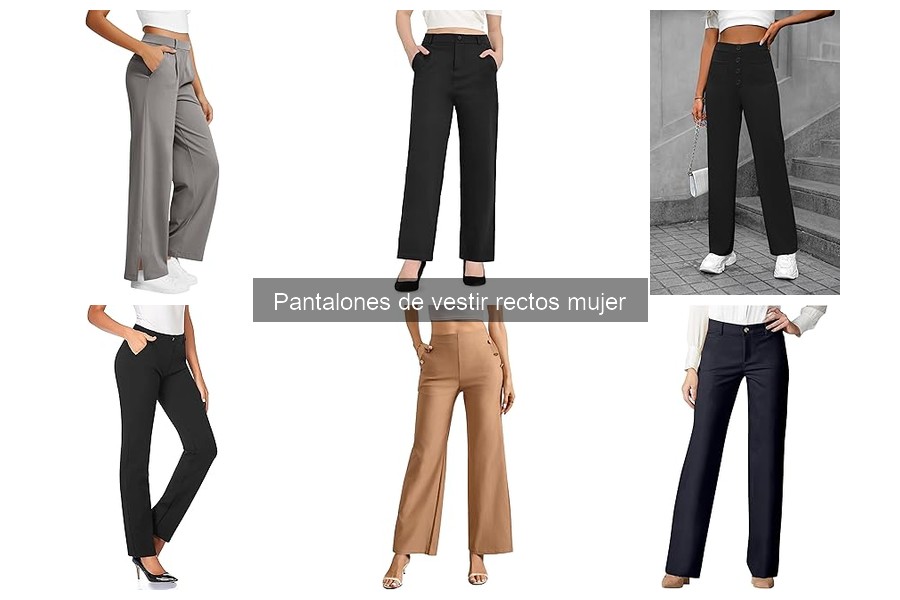Estilos de Pantalones de Vestir Rectos para Mujer 2025