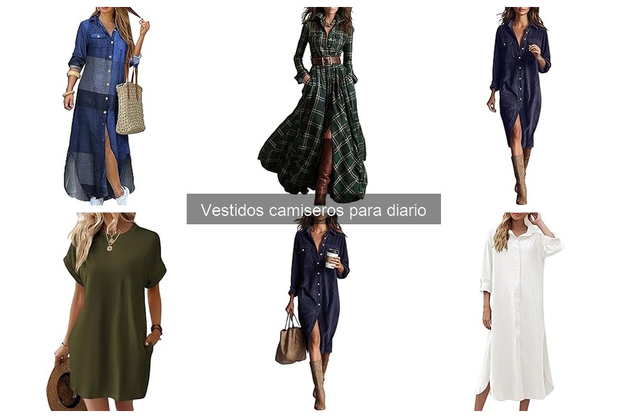 Estilos de vestidos camiseros para diario: ¡Descubre el tuyo!