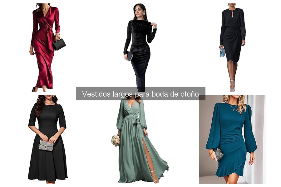 Estilos de vestidos largos para bodas de otoño