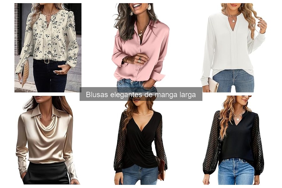 Estilos Populares de Blusas Elegantes de Manga Larga