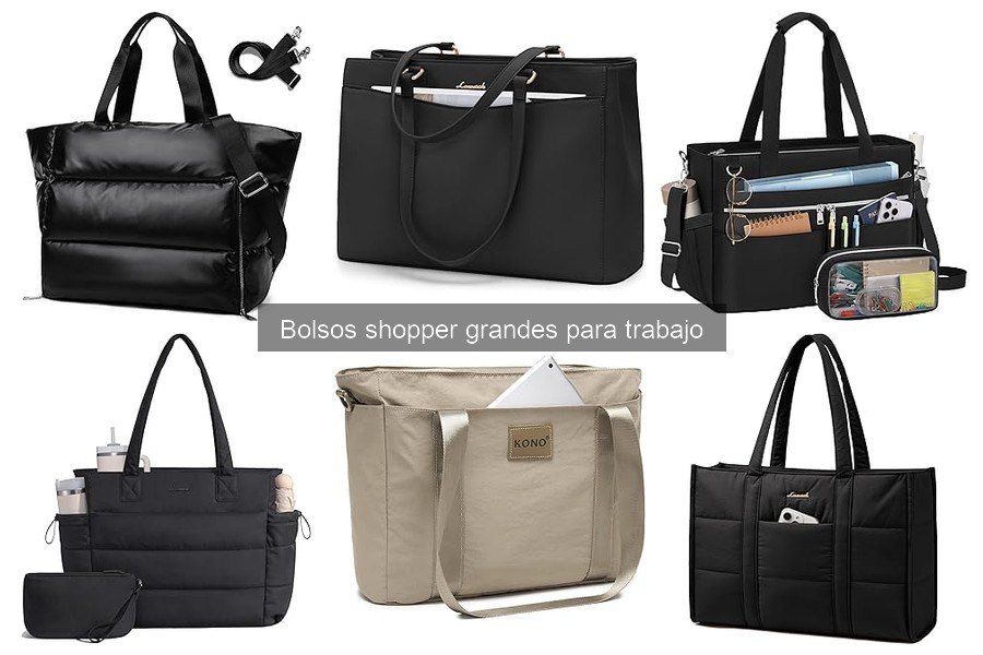 Estilos populares de bolsos shopper grandes para trabajar