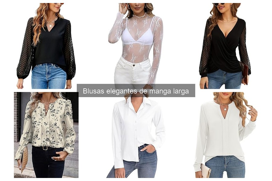 Guía de compra de blusas elegantes de manga larga