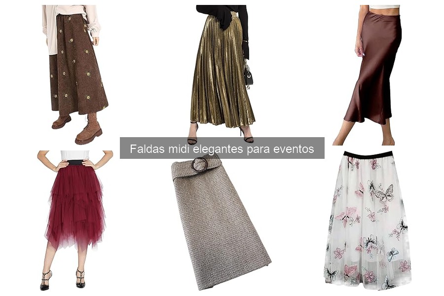 Guía de compra de faldas midi elegantes para eventos