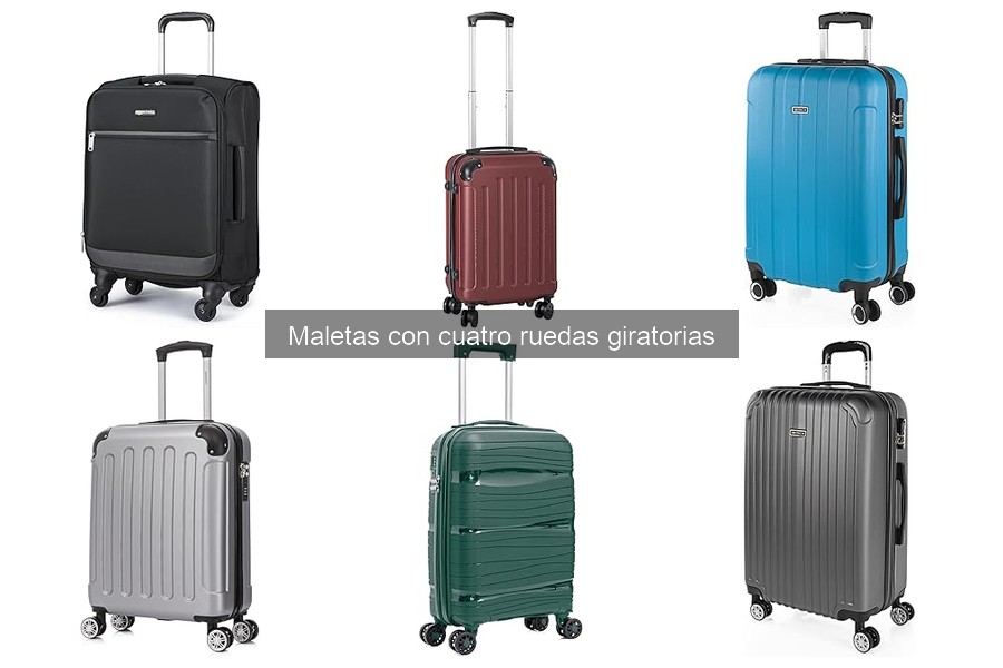Guía de compra de maletas con cuatro ruedas giratorias