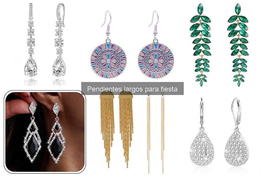 Guía de compra de pendientes largos para fiesta elegantes
