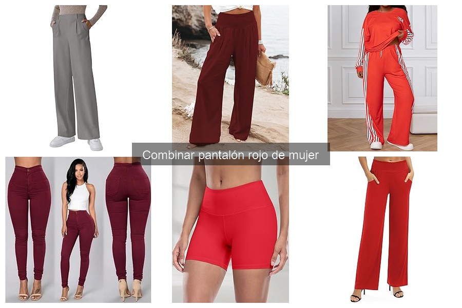 Guía de compra: pantalones rojos de mujer para cada ocasión