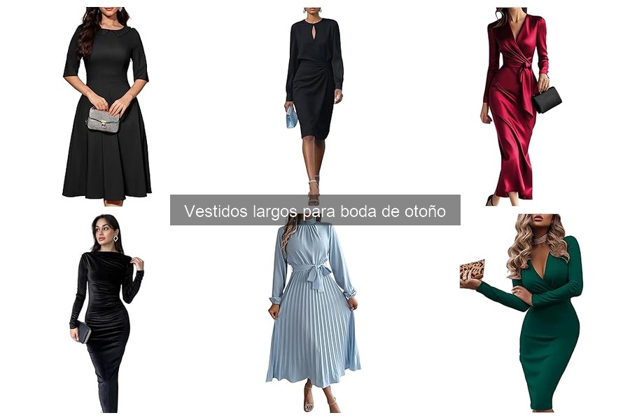 Guía de compra: vestidos largos para bodas de otoño