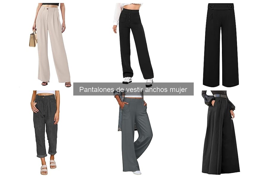 Guía de Tallas para Pantalones de Vestir Anchos Mujer