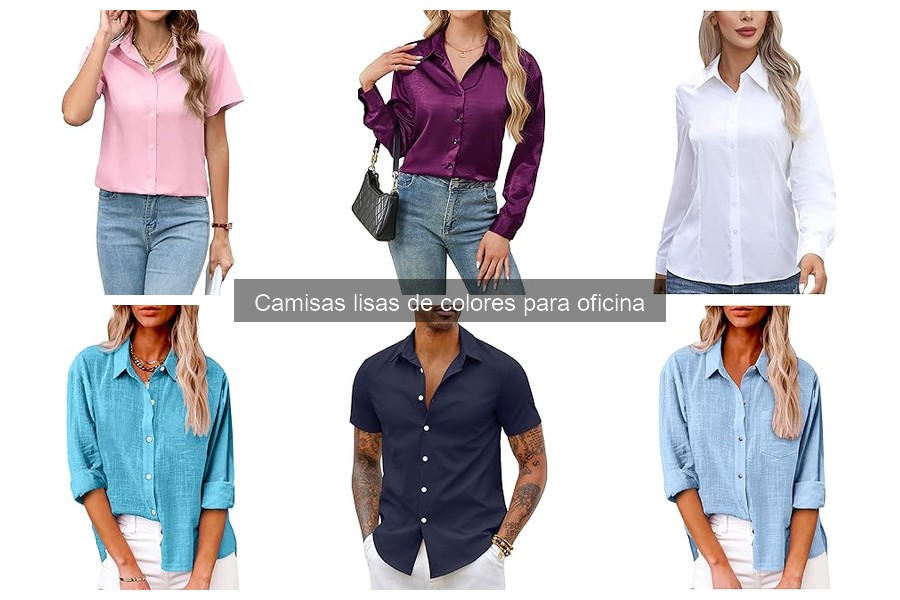 Guía para elegir camisas lisas de colores para oficina