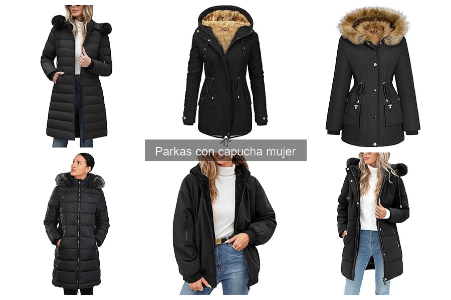 Guía para elegir la talla ideal de parkas con capucha mujer