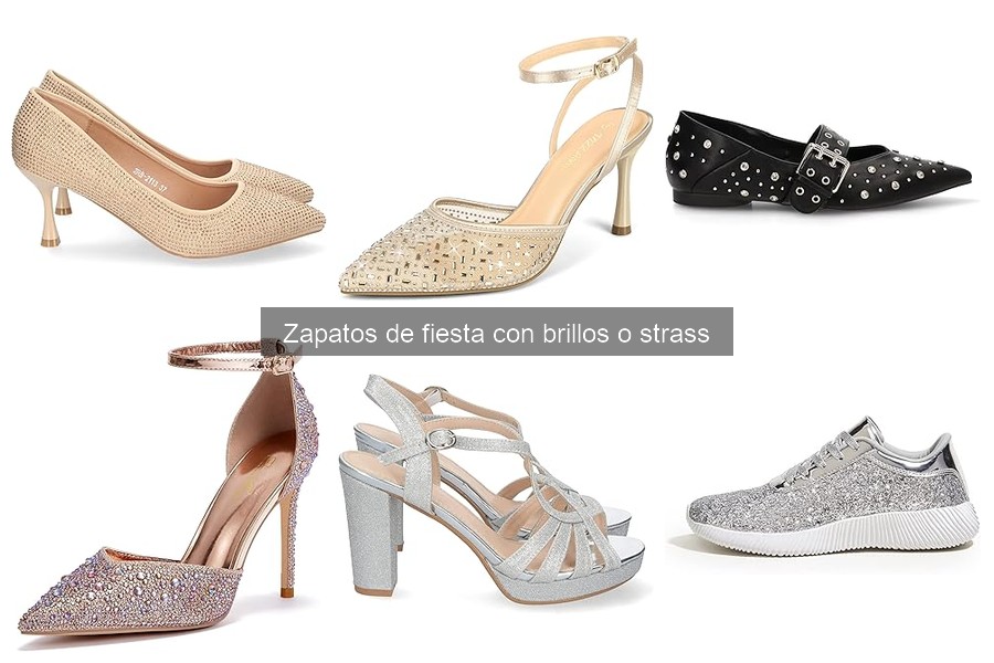 Guía para elegir zapatos de fiesta con brillos o strass
