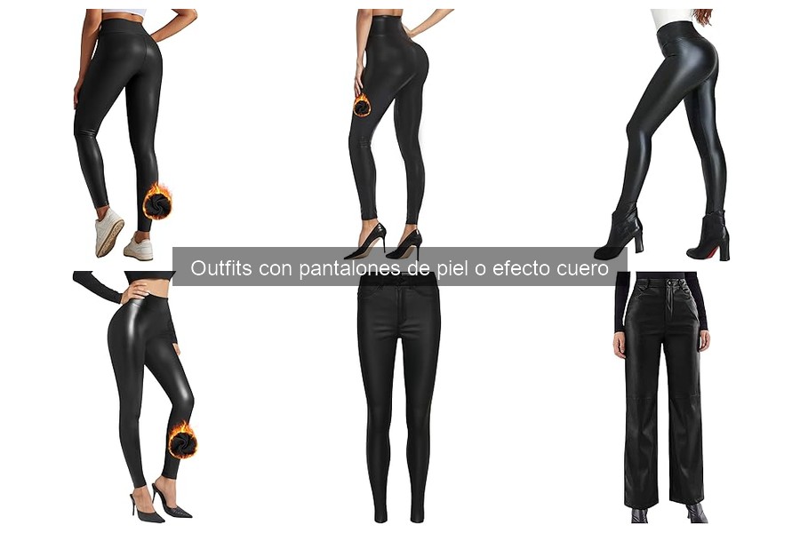 Guía sobre pantalones de piel y efecto cuero para mujer