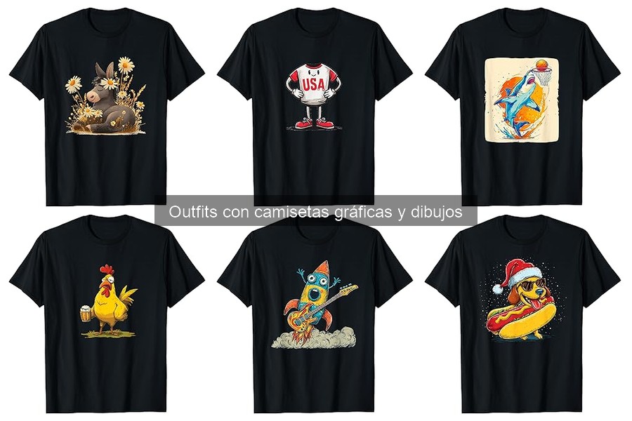 Ideas de outfits casuales con camisetas gráficas