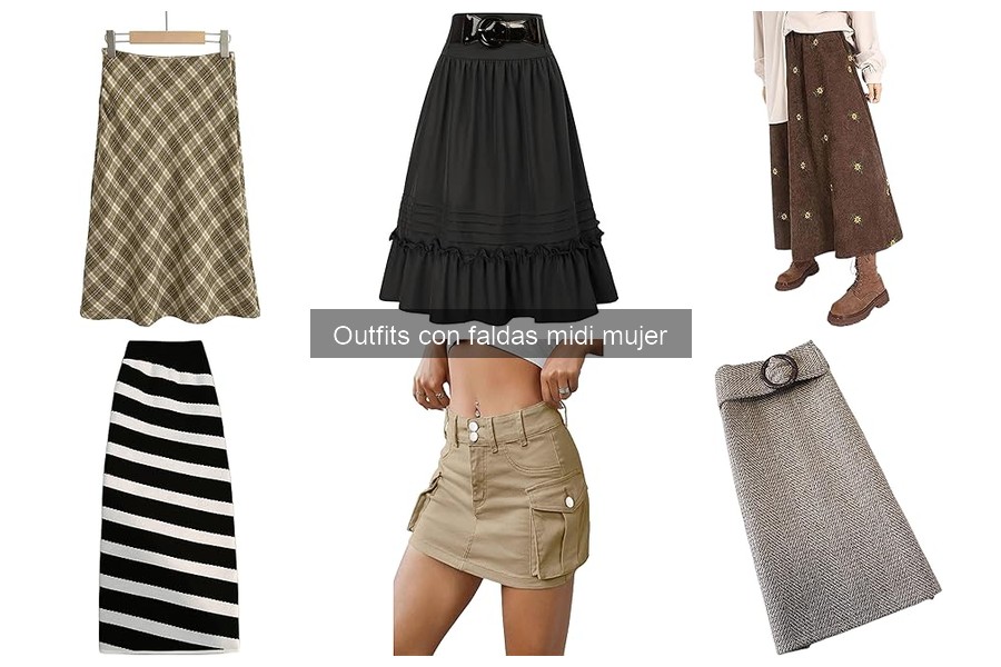 Ideas de outfits con faldas midi para el día a día