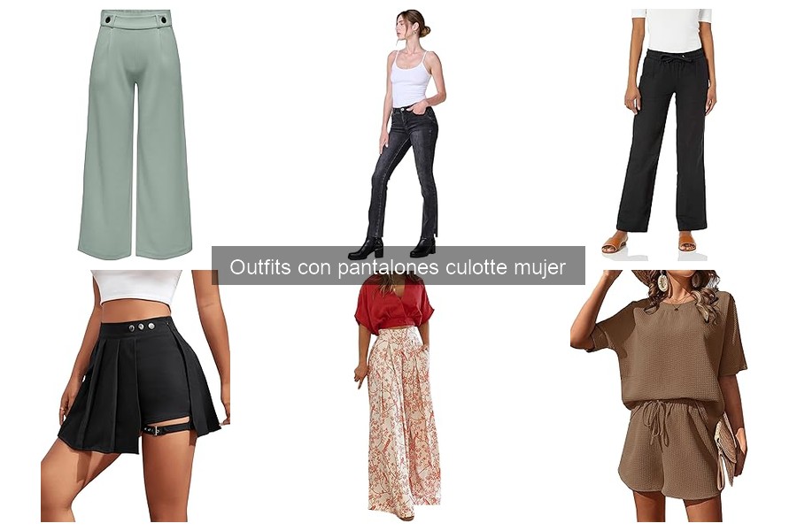 Ideas de Outfits con Pantalones Culotte para Esta Temporada