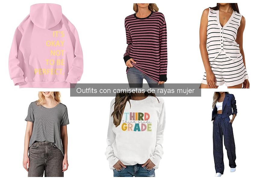 Ideas para combinar camisetas de rayas para cada ocasión