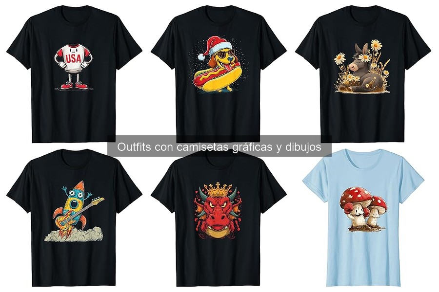 Inspiración para Outfits con Camisetas Gráficas