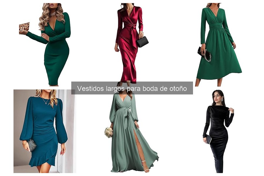 Inspiración para Vestir en Bodas de Otoño con Vestidos Largos