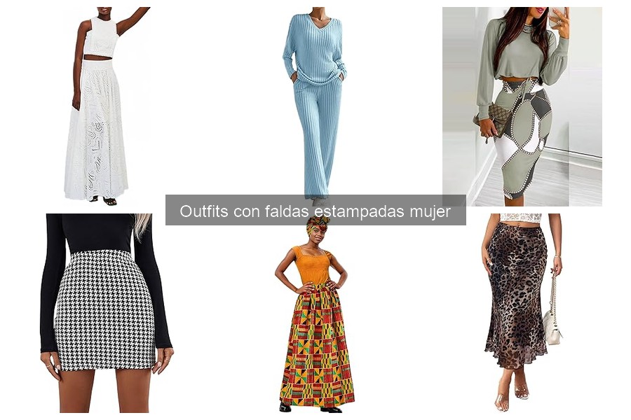 Inspírate con Outfits Diarios Usando Faldas Estampadas