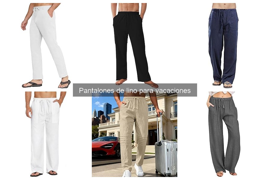 Looks de Celebridades con Pantalones de Lino para Vacaciones