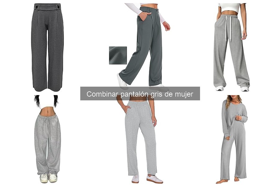 Looks de noche perfectos con pantalón gris de mujer
