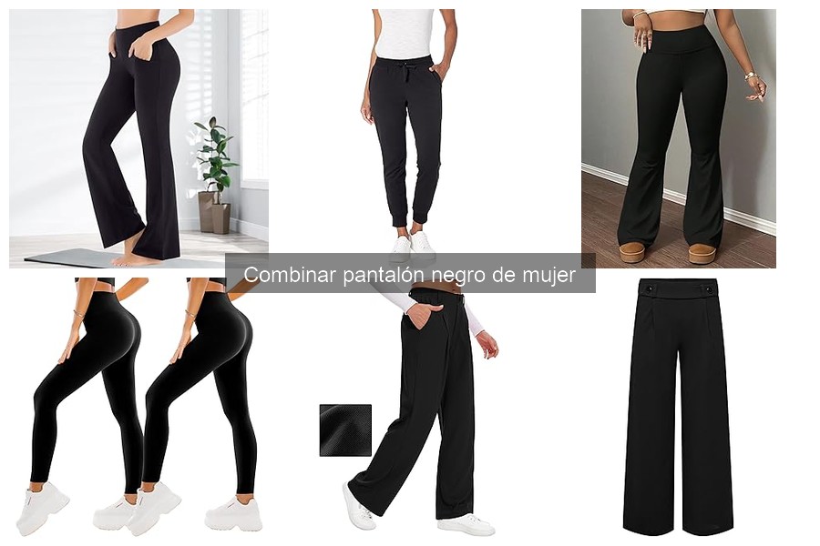 Looks inspiradores con pantalón negro de mujer