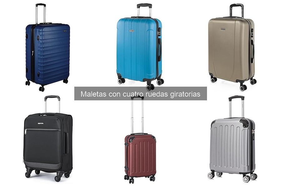 Maletas con 4 Ruedas Giratorias para Familias: Guía de Compras