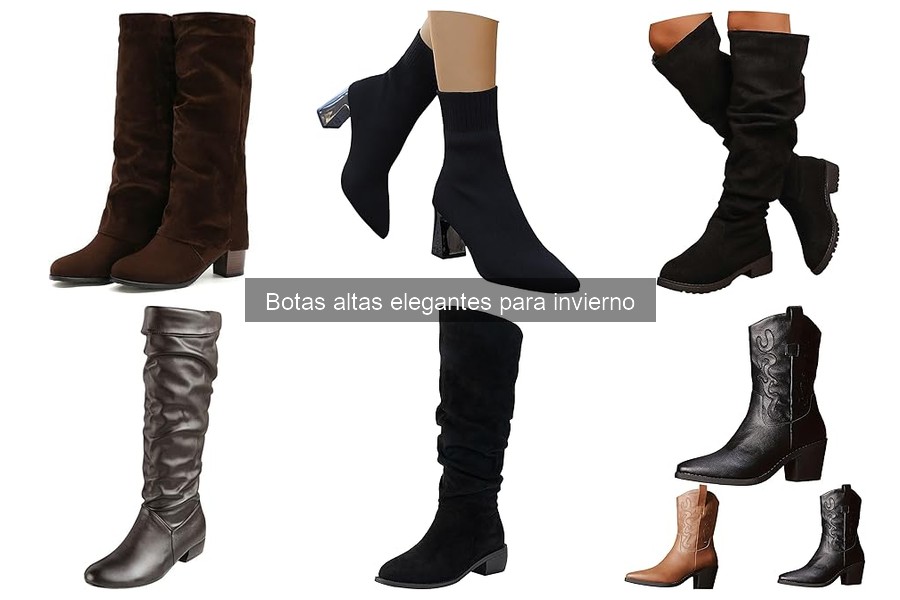 Materiales ideales para botas altas elegantes de invierno