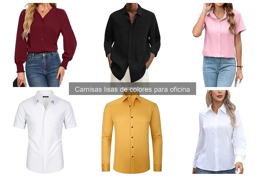 Materiales ideales para camisas lisas de oficina