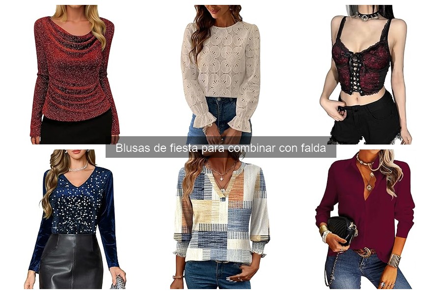 Mejores blusas de fiesta para combinar con faldas elegantes