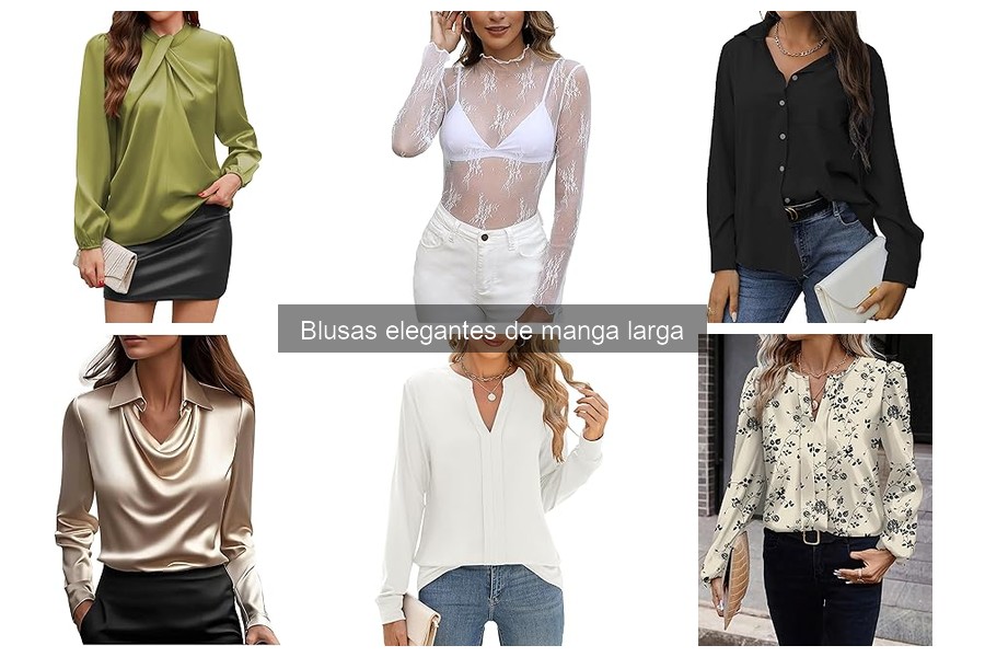 Mejores blusas elegantes de manga larga para ocasiones formales