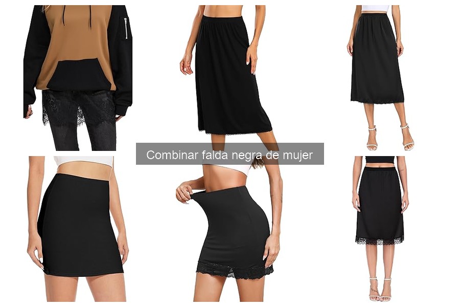 Mejores blusas para combinar con una falda negra mujer