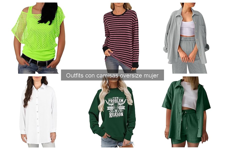 Mejores camisas oversize para verano e invierno en Amazon