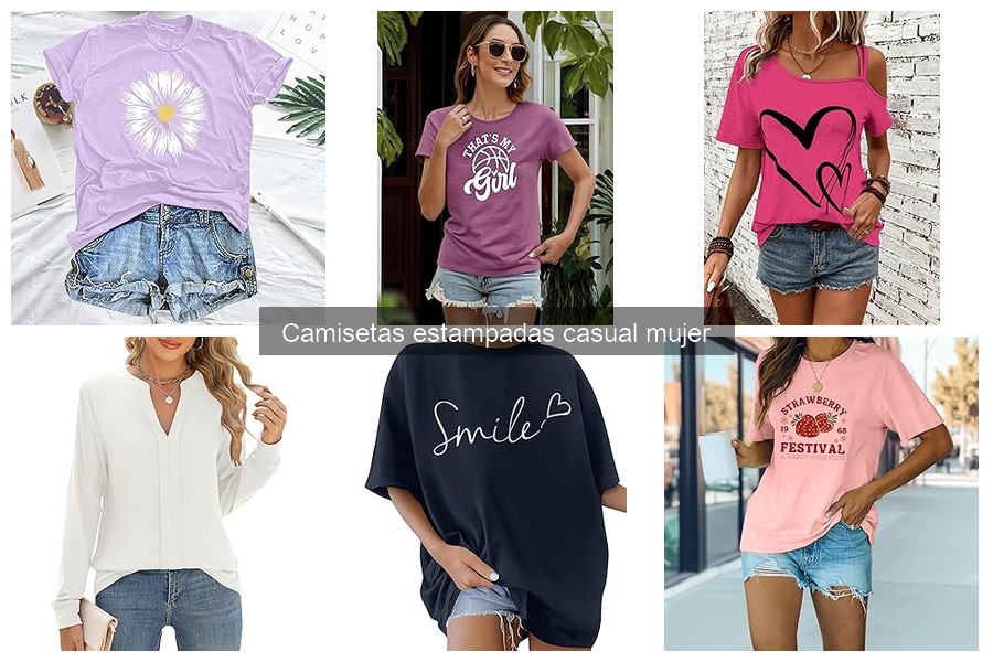 Mejores camisetas estampadas casual mujer 2023: comparativa