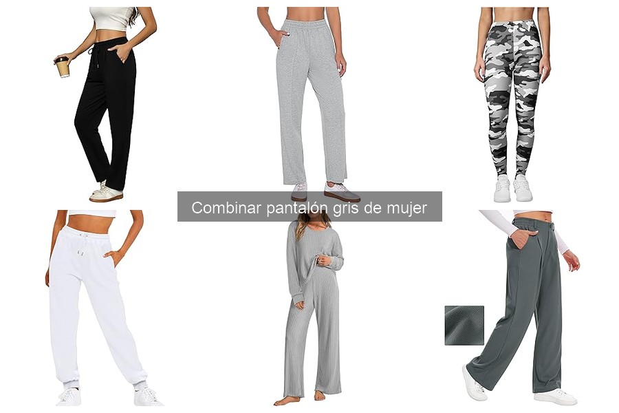 Mejores camisetas para combinar con pantalón gris de mujer