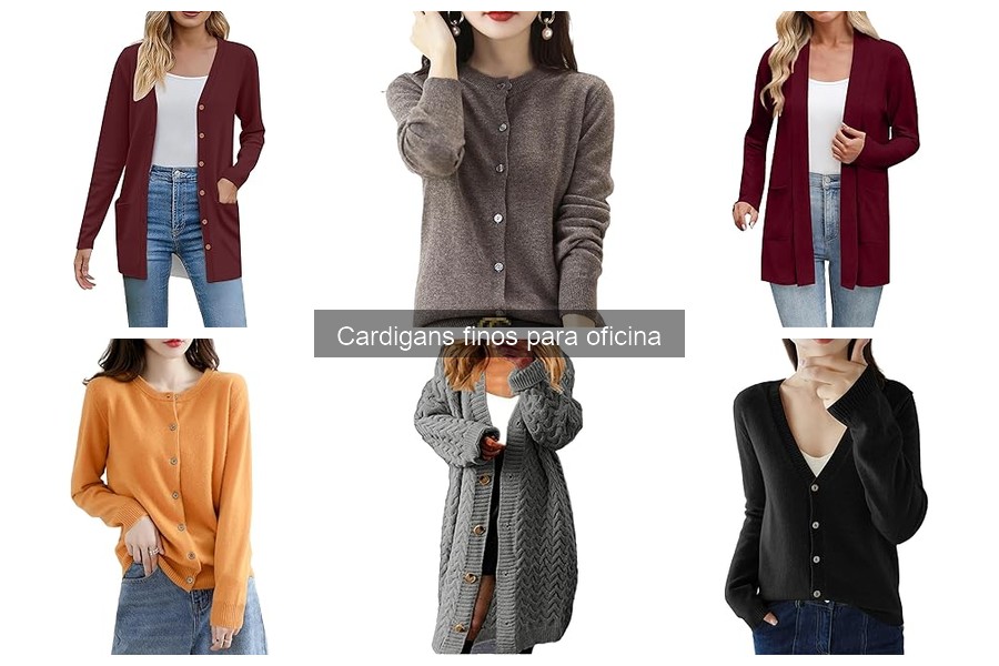 Mejores cardigans finos para oficina en 2023