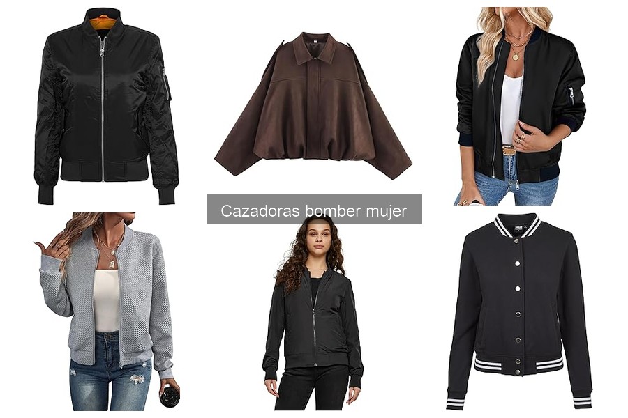 Mejores cazadoras bomber para mujer según estilo