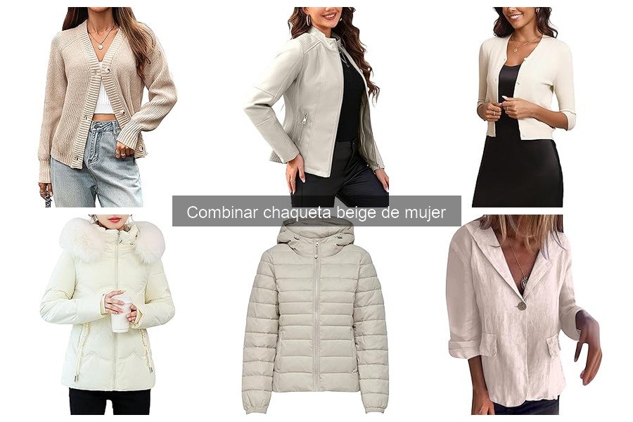 Mejores chaquetas beige de mujer para esta temporada